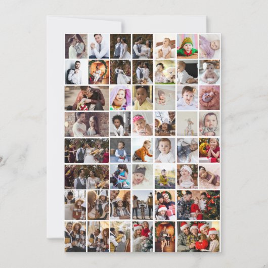 Entwerfen Sie Ihre eigene 50 FotoCollage Ankündigung (Vorderseite)