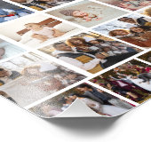 Entwerfen Sie Ihre eigene 50 FotoCollage Fotodruck (Ecke)