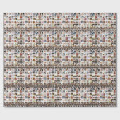 Entwerfen Sie Ihre eigene 50 FotoCollage Geschenkpapier (Flach)