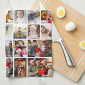 Entwerfen Sie Ihre eigene 50 FotoCollage Geschirrtuch (Viertel Falte)