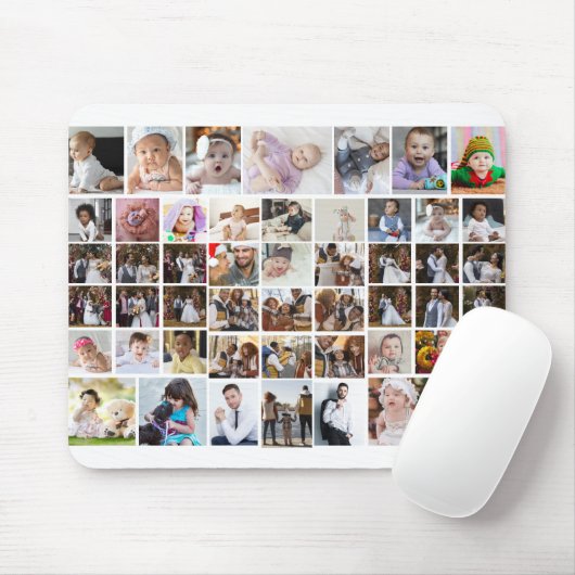 Entwerfen Sie Ihre eigene 50 FotoCollage Mousepad (Mit Mouse)