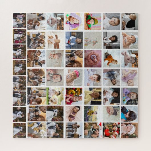 Entwerfen Sie Ihre eigene 50 FotoCollage Puzzle (Horizontal)