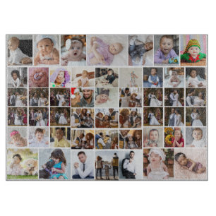 Entwerfen Sie Ihre eigene 50 FotoCollage Schneidebrett