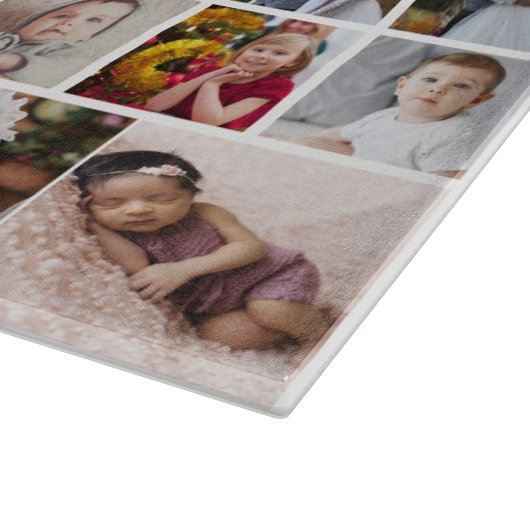 Entwerfen Sie Ihre eigene 50 FotoCollage Schneidebrett (Ecke)