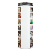 Entwerfen Sie Ihre eigene 50 FotoCollage Thermosbecher (Rückseite)