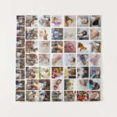 Entwerfen Sie Ihre eigene 50 FotoCollage Wandteppich (Vorderseite (Horizontal))