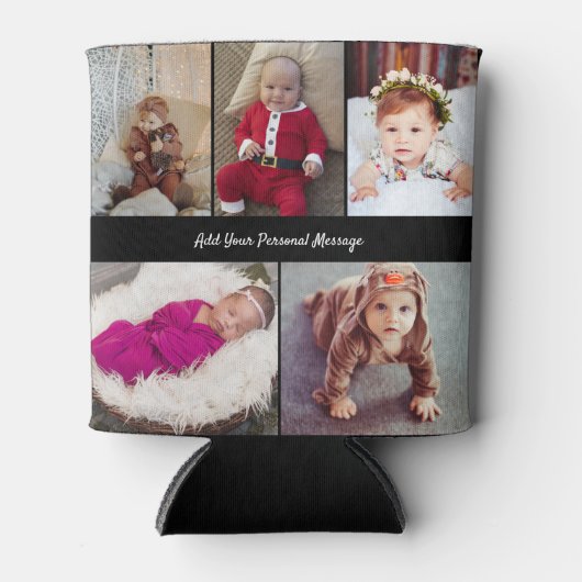 Entwerfen Sie Ihre eigene 5-FotoCollage Dosenkühler (Vorderseite)