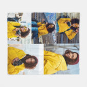 Entwerfen Sie Ihre eigene 5-FotoCollage Fleecedecke (Vorderseite (Horizontal))