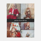 Entwerfen Sie Ihre eigene 5-FotoCollage Fleecedecke (Vorderseite)