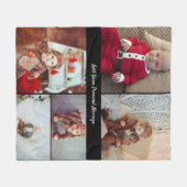 Entwerfen Sie Ihre eigene 5-FotoCollage Fleecedecke (Vorderseite (Horizontal))