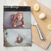 Entwerfen Sie Ihre eigene 5-FotoCollage Geschirrtuch (Viertel Falte)