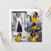 Entwerfen Sie Ihre eigene 5-FotoCollage Karte (Vorderseite/Rückseite Beispiel)