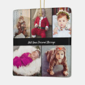 Entwerfen Sie Ihre eigene 5-FotoCollage Keramikornament (Links)