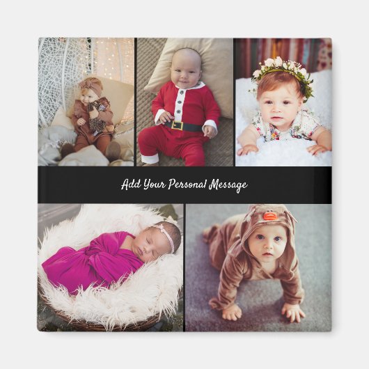 Entwerfen Sie Ihre eigene 5-FotoCollage Magnet (Vorne)