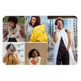 Entwerfen Sie Ihre eigene 5-FotoCollage Magnet