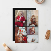 Entwerfen Sie Ihre eigene 5-FotoCollage Mitteilungskarte (Vorderseite/Rückseite Beispiel)