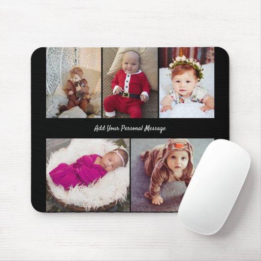 Entwerfen Sie Ihre eigene 5-FotoCollage Mousepad (Mit Mouse)