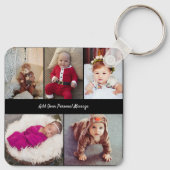 Entwerfen Sie Ihre eigene 5-FotoCollage Schlüsselanhänger (Rückseite)