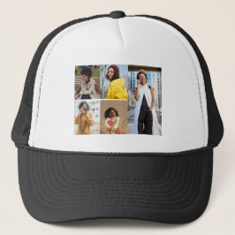 Entwerfen Sie Ihre eigene 5-FotoCollage Truckerkappe