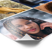 Entwerfen Sie Ihre eigene 6 FotoCollage Fotodruck (Ecke)