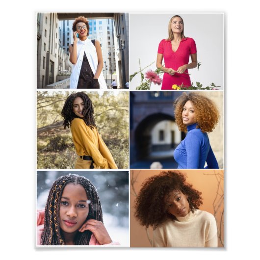 Entwerfen Sie Ihre eigene 6 FotoCollage Fotodruck (Vorne)