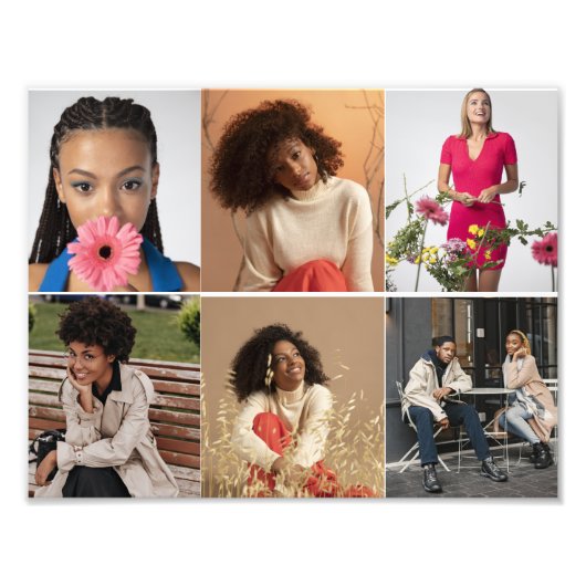 Entwerfen Sie Ihre eigene 6 FotoCollage Fotodruck (Vorne)