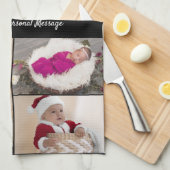 Entwerfen Sie Ihre eigene 6 FotoCollage Geschirrtuch (Viertel Falte)