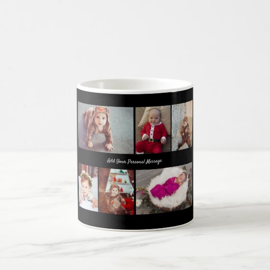 Entwerfen Sie Ihre eigene 6 FotoCollage Kaffeetasse (Mittel)