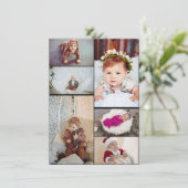 Entwerfen Sie Ihre eigene 6 FotoCollage Karte (Stehend Vorderseite)
