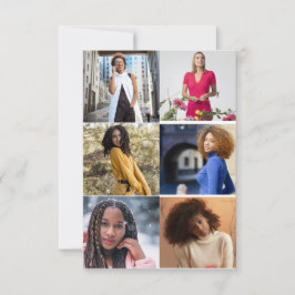 Entwerfen Sie Ihre eigene 6 FotoCollage Karte