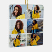 Entwerfen Sie Ihre eigene 6 FotoCollage Keramikornament (Rechts)
