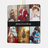 Entwerfen Sie Ihre eigene 6 FotoCollage Keramikornament (Links)