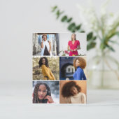 Entwerfen Sie Ihre eigene 6 FotoCollage Postkarte (Stehend Vorderseite)