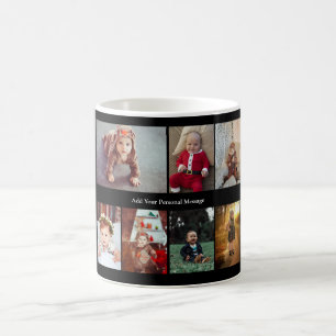 Entwerfen Sie Ihre eigene 7 FotoCollage Kaffeetasse