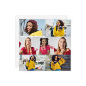 Entwerfen Sie Ihre eigene 7 FotoCollage Karte (Vorderseite/Rückseite Beispiel)