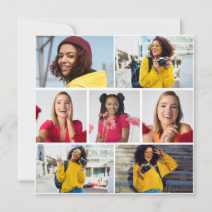 Entwerfen Sie Ihre eigene 7 FotoCollage Karte