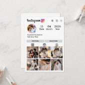 Entwerfen Sie Ihre eigene 7 FotoCollage Karte (Vorderseite/Rückseite Beispiel)