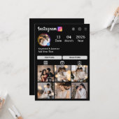 Entwerfen Sie Ihre eigene 7 FotoCollage Karte (Vorderseite/Rückseite Beispiel)