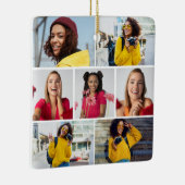 Entwerfen Sie Ihre eigene 7 FotoCollage Keramikornament (Rechts)