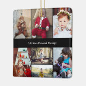 Entwerfen Sie Ihre eigene 7 FotoCollage Keramikornament (Links)