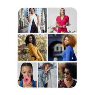 Entwerfen Sie Ihre eigene 7 FotoCollage Magnet