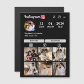 Entwerfen Sie Ihre eigene 7 FotoCollage Magnetkarte (Vorne/Hinten)