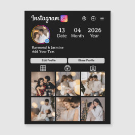 Entwerfen Sie Ihre eigene 7 FotoCollage Magnetkarte