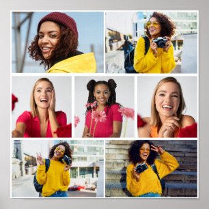 Entwerfen Sie Ihre eigene 7 FotoCollage Poster