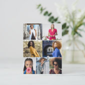 Entwerfen Sie Ihre eigene 7 FotoCollage Postkarte (Stehend Vorderseite)