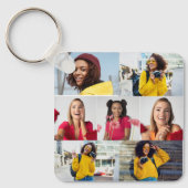 Entwerfen Sie Ihre eigene 7 FotoCollage Schlüsselanhänger (Vorderseite)