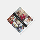 Entwerfen Sie Ihre eigene 7 FotoCollage Serviette (Ecke)