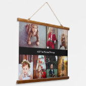 Entwerfen Sie Ihre eigene 7 FotoCollage Wandteppich Mit Holzrahmen (Gewinkelt)