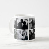 Entwerfen Sie Ihre eigene 8-Collage-Liebe/Familie Kaffeetasse (Vorderseite Links)