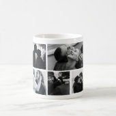Entwerfen Sie Ihre eigene 8-Collage-Liebe/Familie Kaffeetasse (Mittel)
